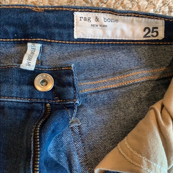 Rag & bone high rise ankle skinny jeans - Picture 3 of 7